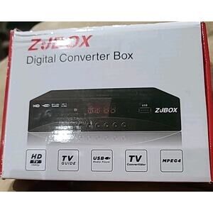 ZJBOX Digital Converter Box 1080P ATSC TV Tuner HDMI USB Media Player MPEG4